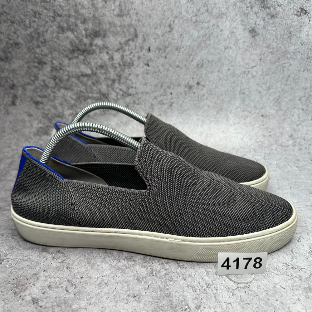 Rothys The Sneaker Women 10.5 Gray Slip On Washable Knit Sustainable Comfort